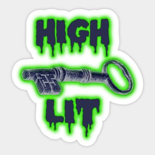 High key lit vintage glowing design Sticker